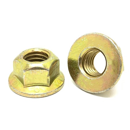 Boltsandnuts.Com Top Lock Lock Nut, 7/16"-14, Grade 8, Zinc Yellow, 50 PK 43CNHFGY-50